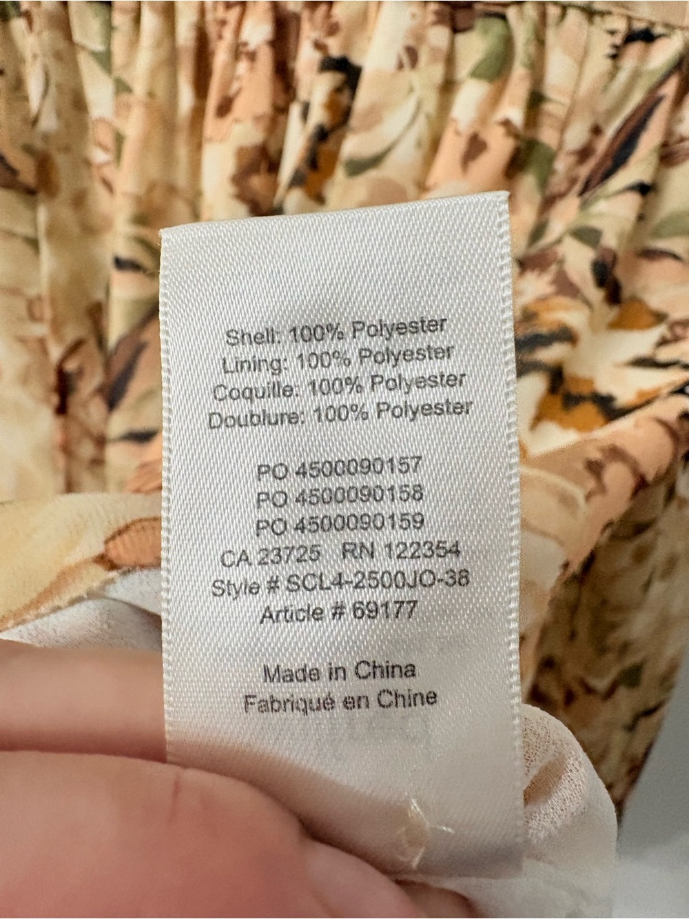 ARITZIA WILFRED Lourdes Floral Blouse Babydoll Soft Boho Romantic Office Chic M - Picture 5 of 6